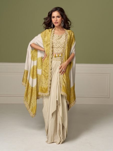 Gulkayra Yellow Designer Ruhi Real Chinon Embroidered 3 Piece Suit Set at Manufacturer Rate 