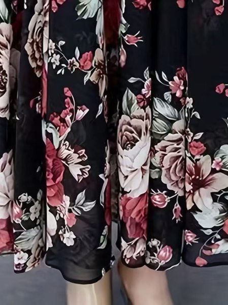 Handcrafted Black Women Chiffon Maxi Dress for Casual and Party Wear Western Ladies Top Wholesale
