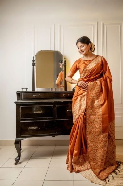 HandLoom Raw Silk Saree With Rich Weaving Pallu   Silk Sarees Wholesale