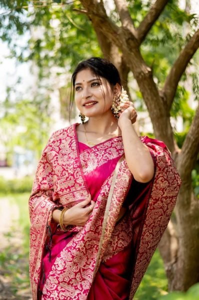 HandLoom Raw Silk Saree With Rich Weaving Pallu   Silk Sarees Wholesale