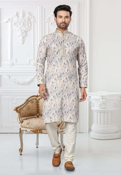 Heavy Cotton Digital Print with Sequance Work Wedding  Kurta Pajama For mens  Kurta Pajama Wholesale