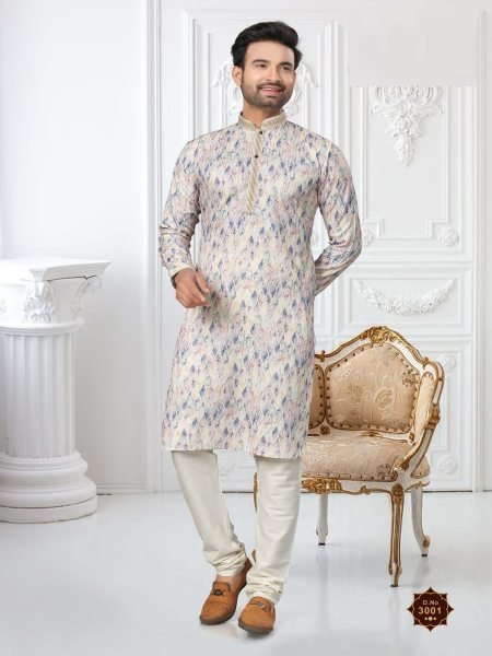 Heavy Cotton Digital Print with Sequance Work Wedding  Kurta Pajama For mens  Kurta Pajama Wholesale