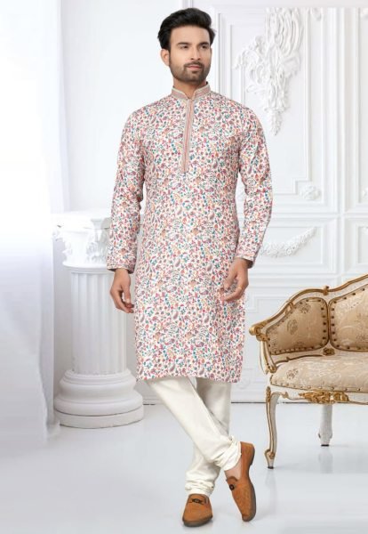 Heavy Cotton Digital Print with Sequance Work Wedding  Kurta Pajama For mens  Kurta Pajama Wholesale