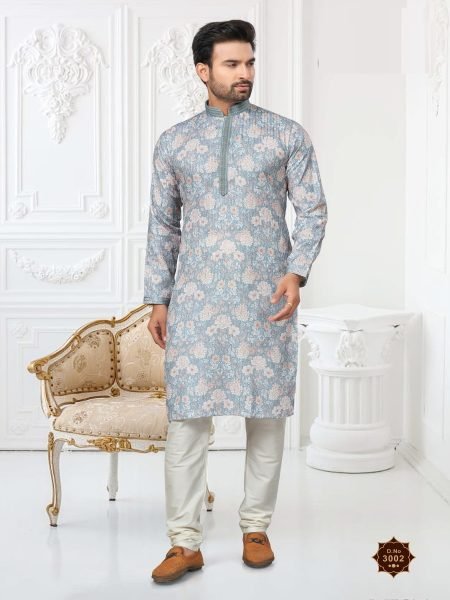 Heavy Cotton Digital Print with Sequance Work Wedding  Kurta Pajama For mens  Kurta Pajama Wholesale