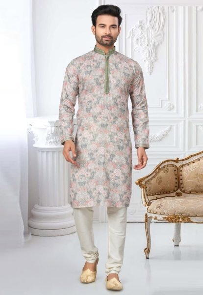 Heavy Cotton Digital Print with Sequance Work Wedding  Kurta Pajama For mens  Kurta Pajama Wholesale