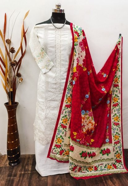 Heavy Cotton With Embroidery Work Pakisatani suit Collection  Pakistani Suits Wholesale