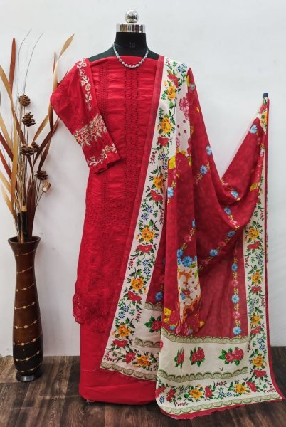 Heavy Cotton With Embroidery Work Pakisatani suit Collection  Pakistani Suits Wholesale