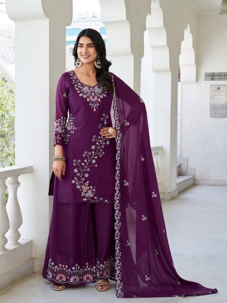 Heavy Embroidered Kurti Suit 3 Piece Stitched Georgette Set with Stylish Dupatta Wholesale Partywear Collection Ready To Wear Suit