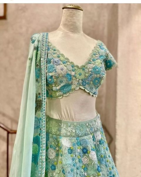 Heavy Embroidered Work Fox Georgette Lehenga Choli Designer Lehenga Choli