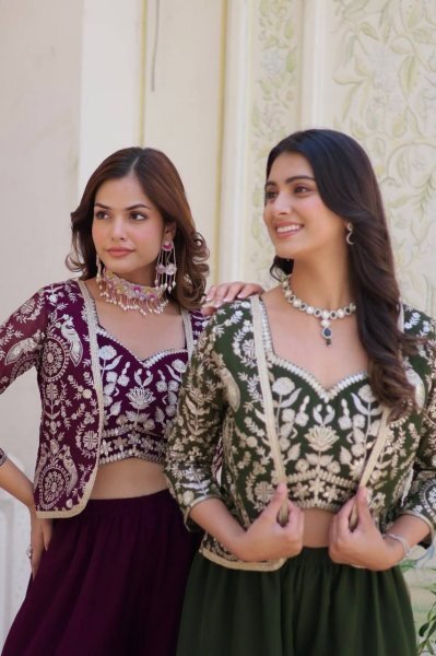   Heavy embroidery Top Palazzo set For Women  Ready To Wear Collection