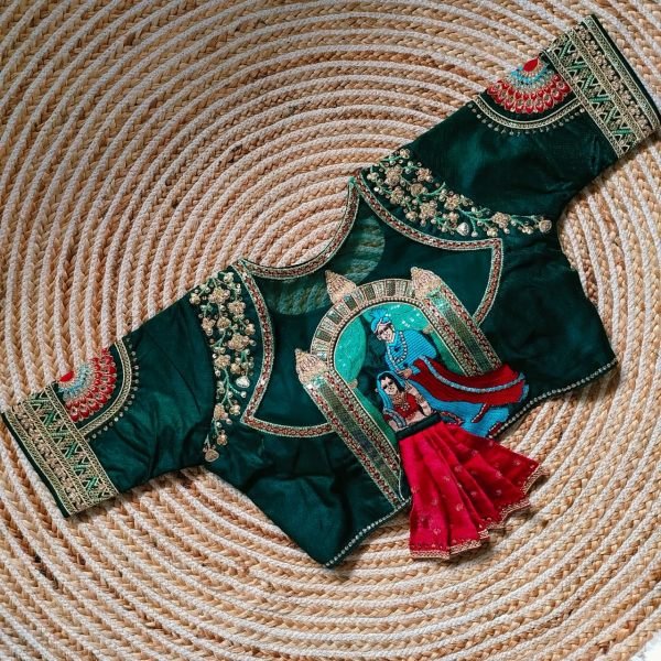 Heavy Embroidery Work  Bridal Blouse Blouse Collection