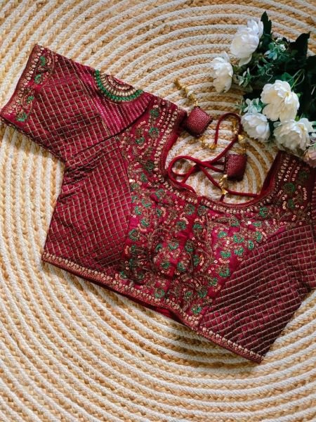 Heavy Embroidery Work Bridal Design Blouse  Blouse Collection