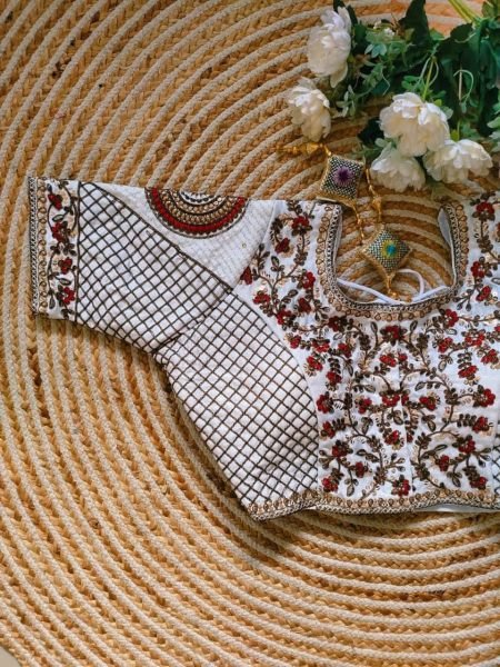 Heavy Embroidery Work Bridal Design Blouse  Blouse Collection