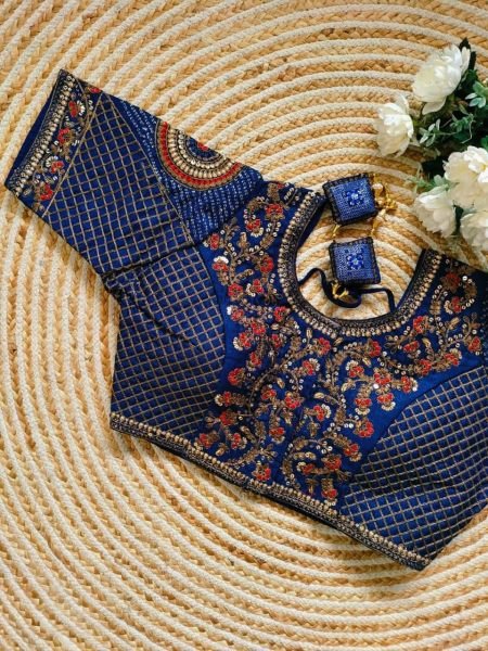 Heavy Embroidery Work Bridal Design Blouse  Blouse Collection
