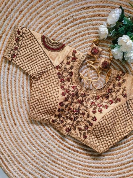 Heavy Embroidery Work Bridal Design Blouse  Blouse Collection