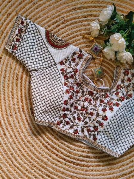 Heavy Embroidery Work Bridal Design Blouse  Blouse Collection