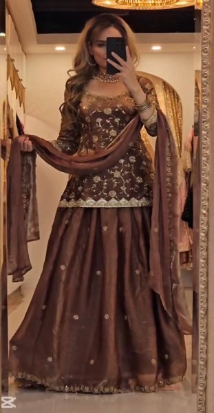 Heavy Fandy Silk Lehenga Set with Zari and Sequin Detailing Luxe Festive Edit  Ready To Wear Collection