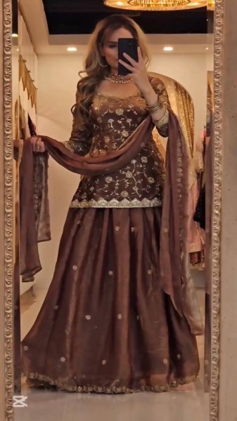 Heavy Fandy Silk Lehenga Set with Zari and Sequin Detailing Luxe Festive Edit  Ready To Wear Collection