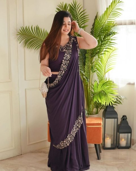 Heavy Faux Georgette Embroidered Lehenga Choli  Designer Lehenga Choli