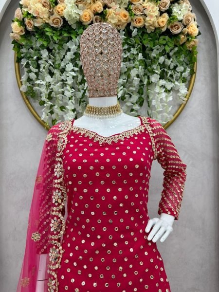 Heavy Faux Georgette Sharara Set  Ready To Wear Collection