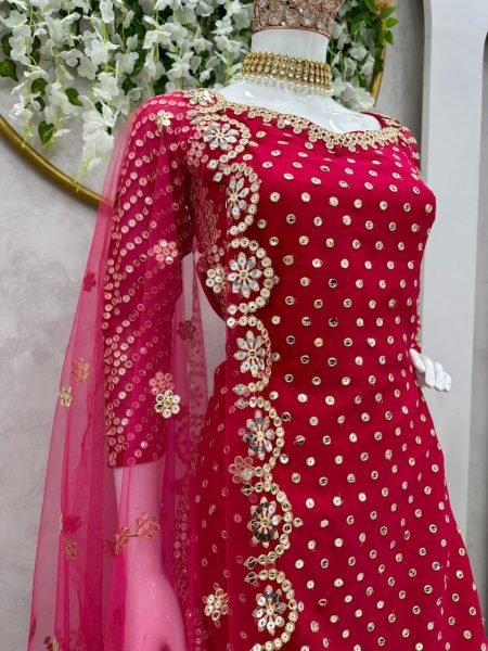 Heavy Faux Georgette Sharara Set  Ready To Wear Collection