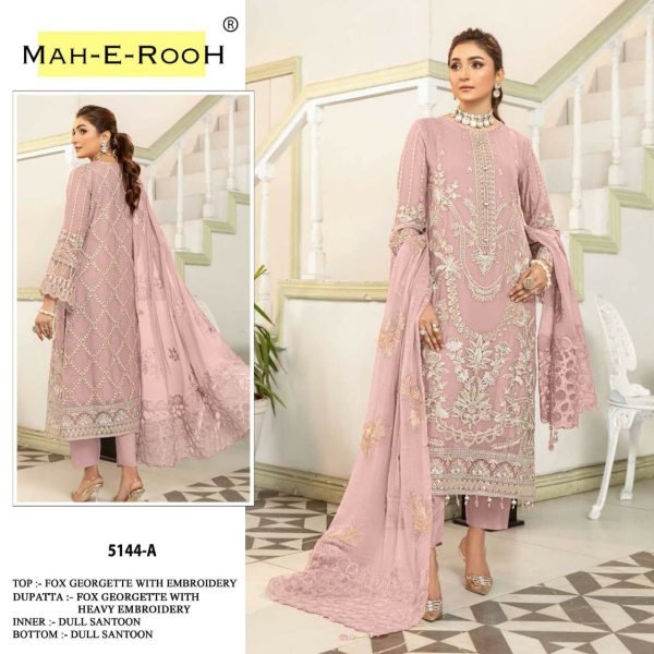 Heavy Embroidery With Hand Work Fox Georgette Heavy Pakistani Wedding Salwar Suit  Pakistani Suits Wholesale