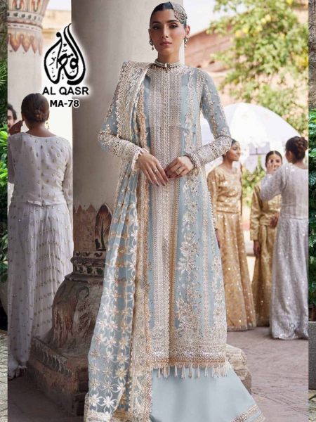 Your Choice Presents Shahnaz Plus Georgette Heavy Embroidery Pakistani  Suits Wholesale Rate In Surat