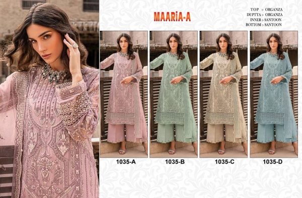 Heavy Organza With Embroidery Sequence Work with Stone Pakistani Suit Collection  Pakistani Suits Wholesale