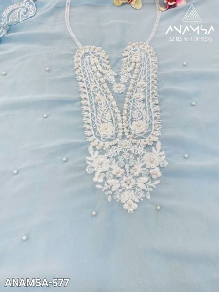 Heavy Pure Fox Georgette With Heavy Embroidered Suits  Churidar Salwar Suits Wholesale