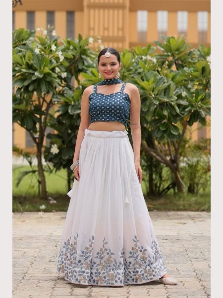 Heavy Pure Georgette Lehenga Choli Collection With Sequence  Designer Lehenga Choli