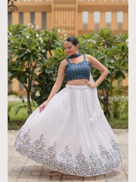 Heavy Pure Georgette Lehenga Choli Collection With Sequence  Designer Lehenga Choli