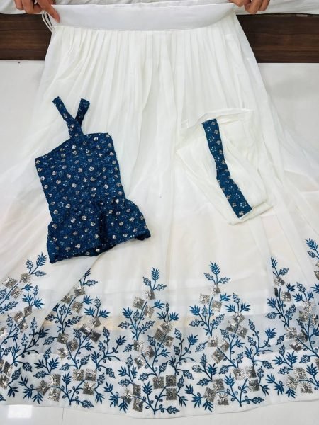 Heavy Pure Georgette Lehenga Choli Collection With Sequence  Designer Lehenga Choli