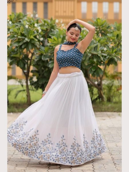 Heavy Pure Georgette Lehenga Choli Collection With Sequence  Designer Lehenga Choli