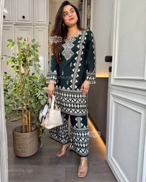 Heavy Rayon Cotton Digital Print Co Ord Set for Daily Wear CO ORD Sets