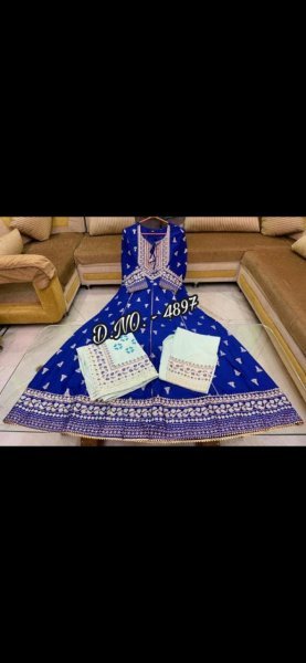 Heavy Rayon Fabric In kurti, Pant & Dupatta Jaipuri Cotton Kurtis Wholesale
