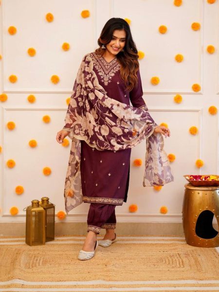 Buy Femeone Women Multicolor Cotton Kurti pant and dupatta Set - XL Online  at Best Prices in India - JioMart.