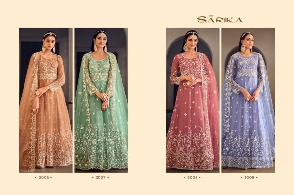 Heavy Sequence Embroidery Work Wholesale Rate Anarkali Gown  Anarakali Gown Wholesale