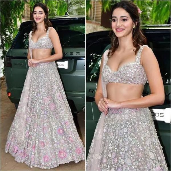 HEAVY SOFT NET  WITH EMBROIDERED SEQUNCE WORK LEHENGA CHOLI Bollywood Lehenga Choli