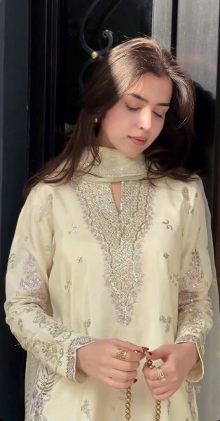 High Demand Cream Designer Sharara Set for Special Occasion Ready To Wear Collection