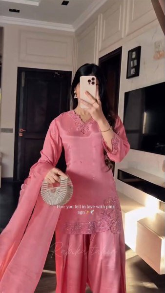 High Demand Pink Ethnic Suit Set for Wholesale Buyers Ready To Wear Collection