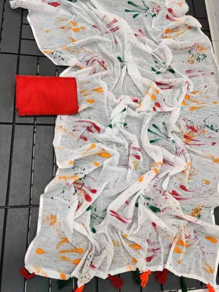 Holi Speical Khadi lilen Saree  Linen Sarees Wholesale