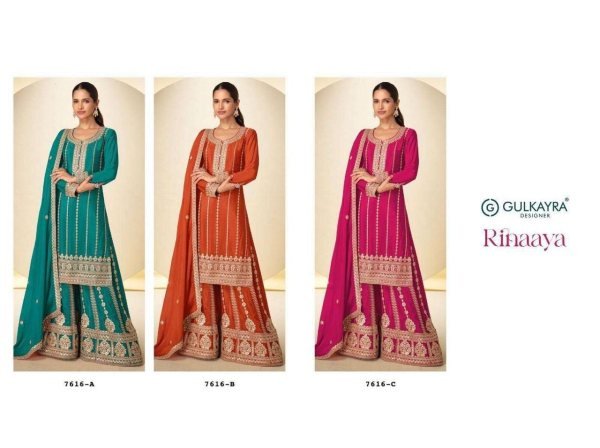 Hot Pink Party Wear Chinon Palazzo Suit with Heavy Embroidered Top and Dupatta Designer Plazzo Salwar Suits Wholesale