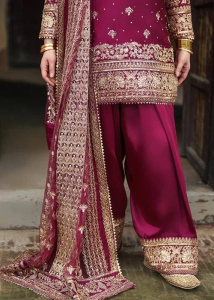 Iconic Pink  Kurta Set with Sequence Farshi Salwar and Butterfly Net Dupatta with Sequence 4 Side Lace Work Border Ready To Wear Collection