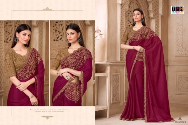 Impressive Rani Pink Premium Silver Screen Saree Collection with Stylish Fabric Finish Silk Sarees Wholesale