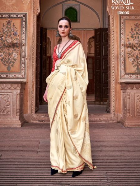 In Best Quility Pure Sattin With Zari Weaving Saree Collection  Sarees 