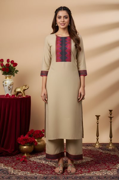 Ingenious Ceam Stylish Kurti Pant Set for Office and Casual Wear  Straight Cut Long Kurtis
