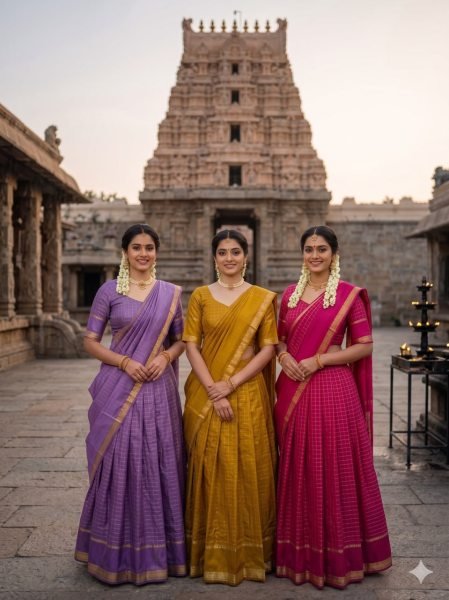 Ingenious Rani Pink Georgette Lehenga Choli for Wedding and Festive Wear Half Saree Lehenga