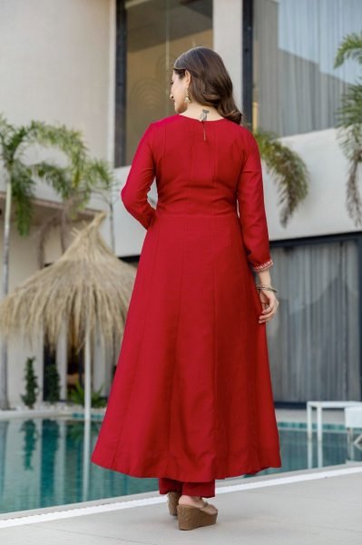Innovative Red Designer Anarkali Suit for Wedding and Festive Collection Anarkali Kurtis 