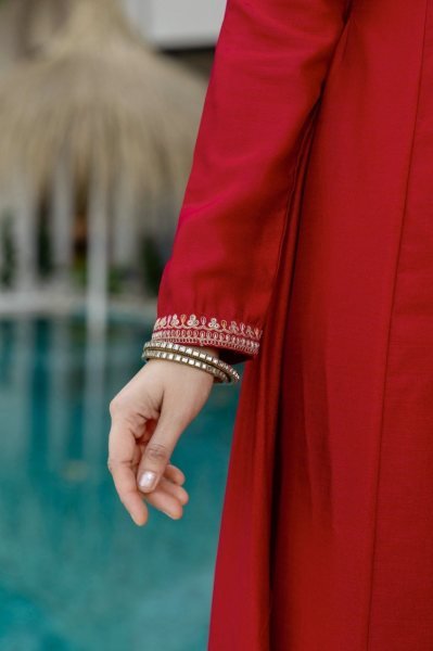 Innovative Red Designer Anarkali Suit for Wedding and Festive Collection Anarkali Kurtis 