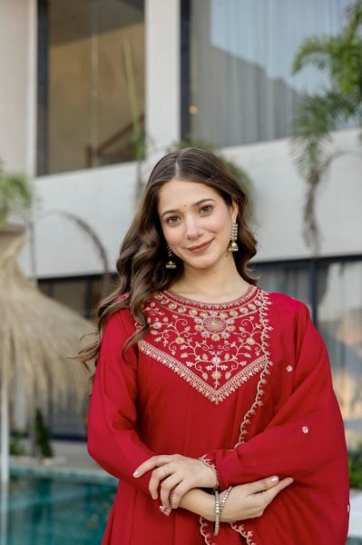Innovative Red Designer Anarkali Suit for Wedding and Festive Collection Anarkali Kurtis 